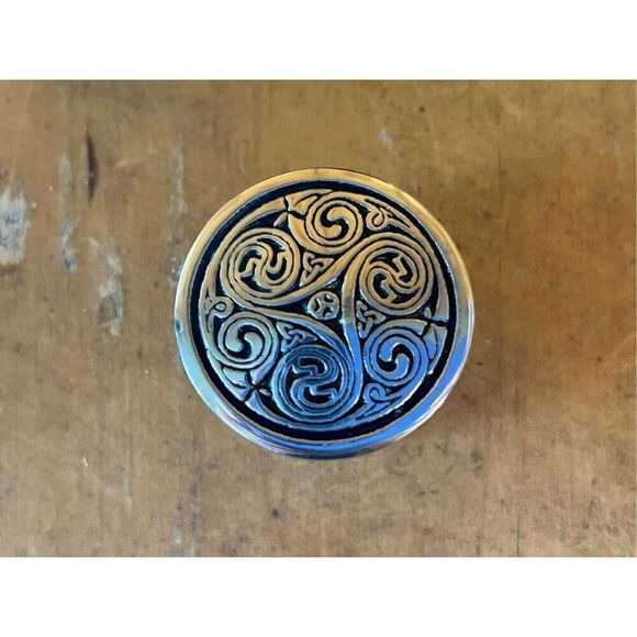 Solid Pewter Ring Box Celtic Design By A.E.Williams (0116) NIOB - Picture 6 of 10
